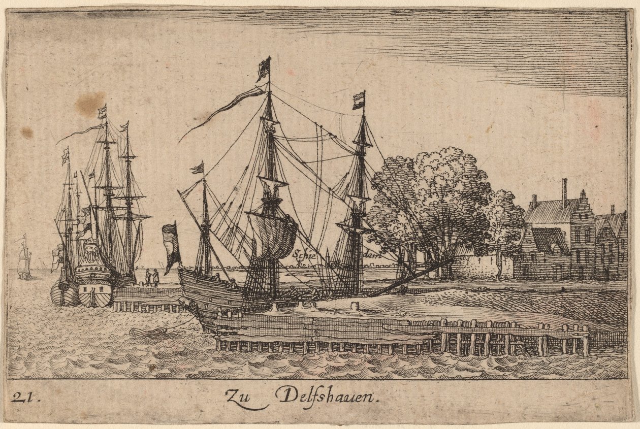 Delfshaven tekijältä Wenceslaus Hollar