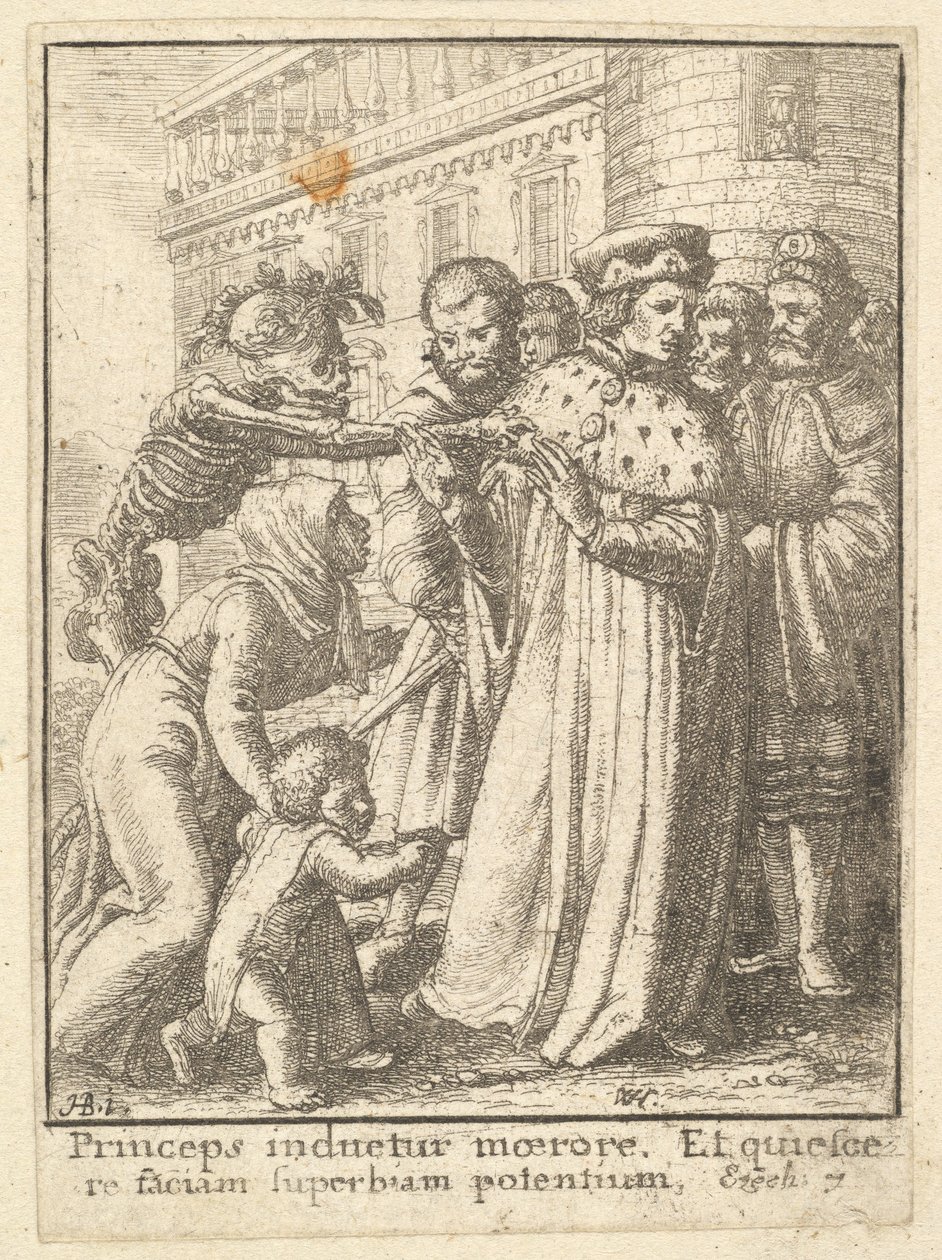 Duke, Kuolemantanssista, 1651. tekijältä Wenceslaus Hollar