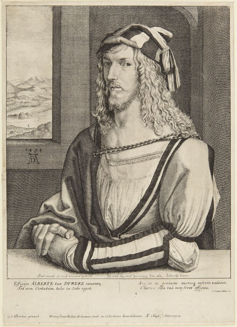 Dürer nuorena miehenä tekijältä Wenceslaus Hollar