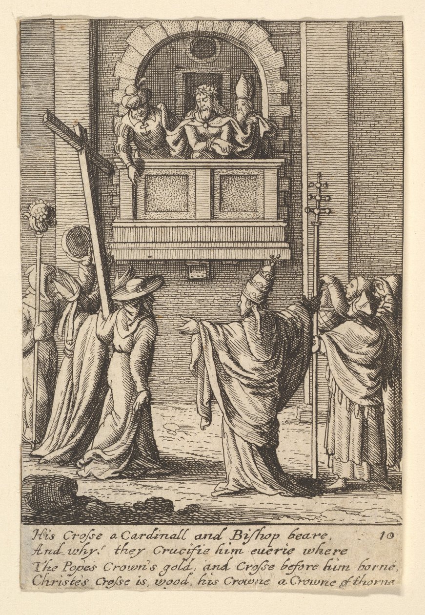 Katso mies, 1625-77. tekijältä Wenceslaus Hollar