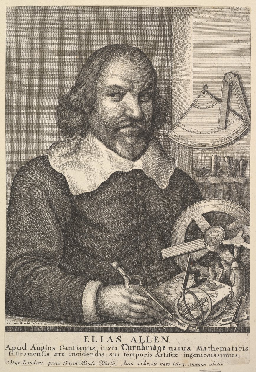 Elias Allen, 1666. tekijältä Wenceslaus Hollar