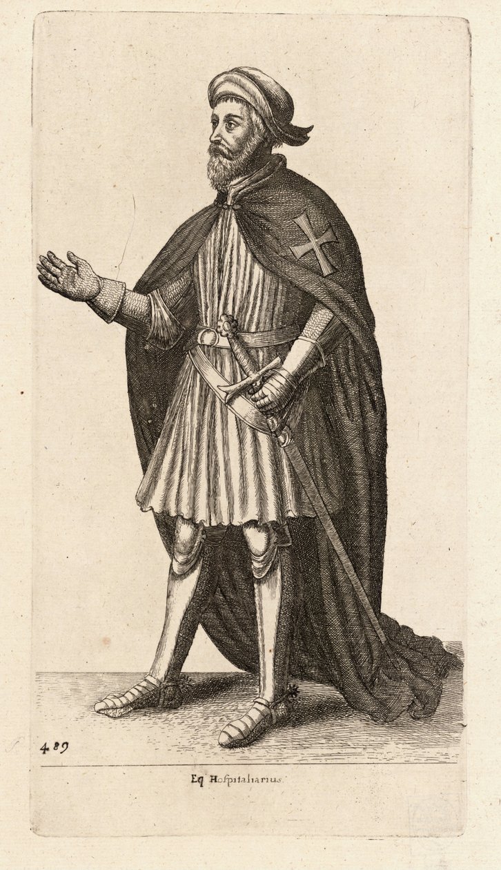 Eq. Hospitaliarius. Valtio 2 tekijältä Wenceslaus Hollar