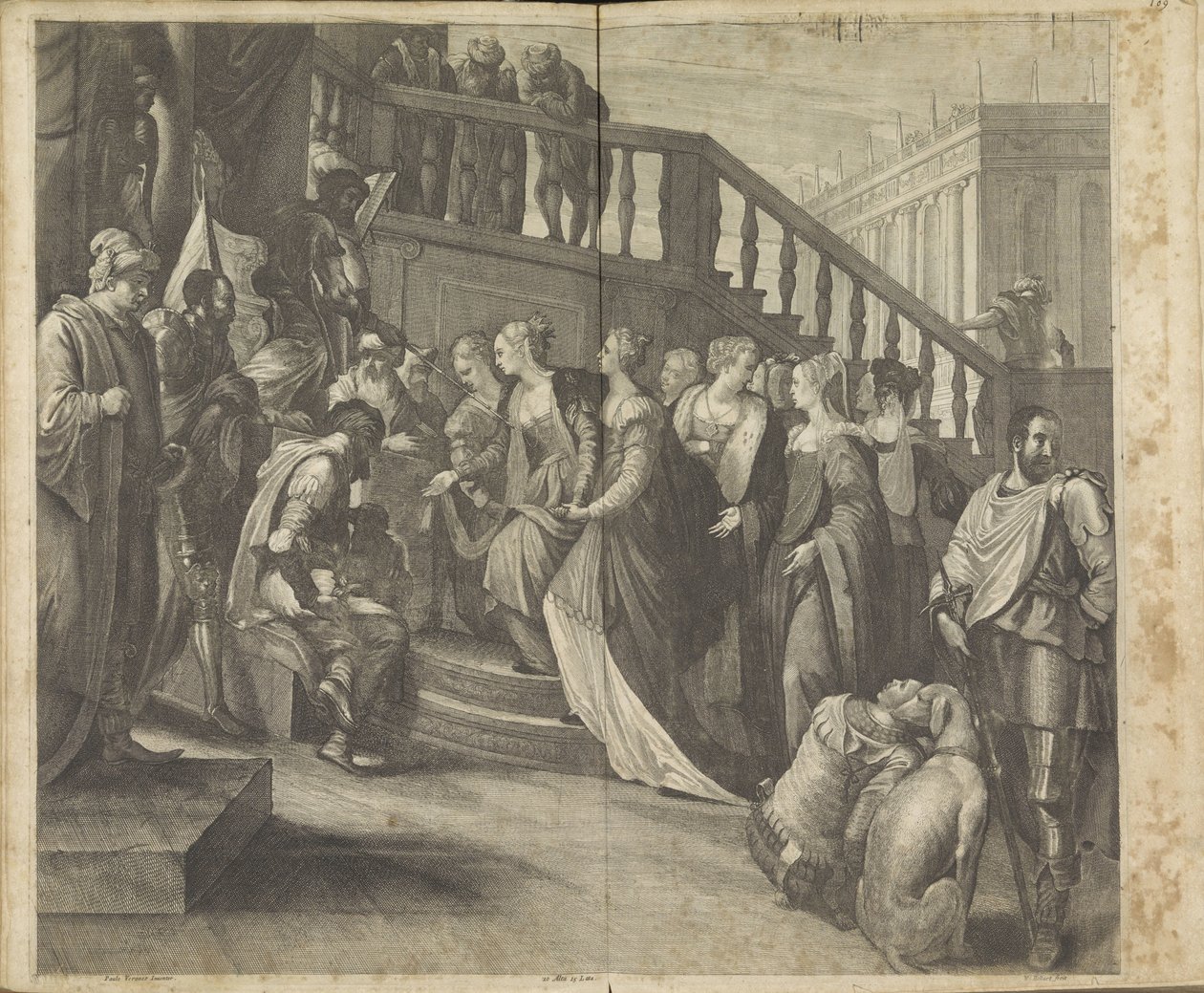Ester ennen Ahasverusta tekijältä Wenceslaus Hollar