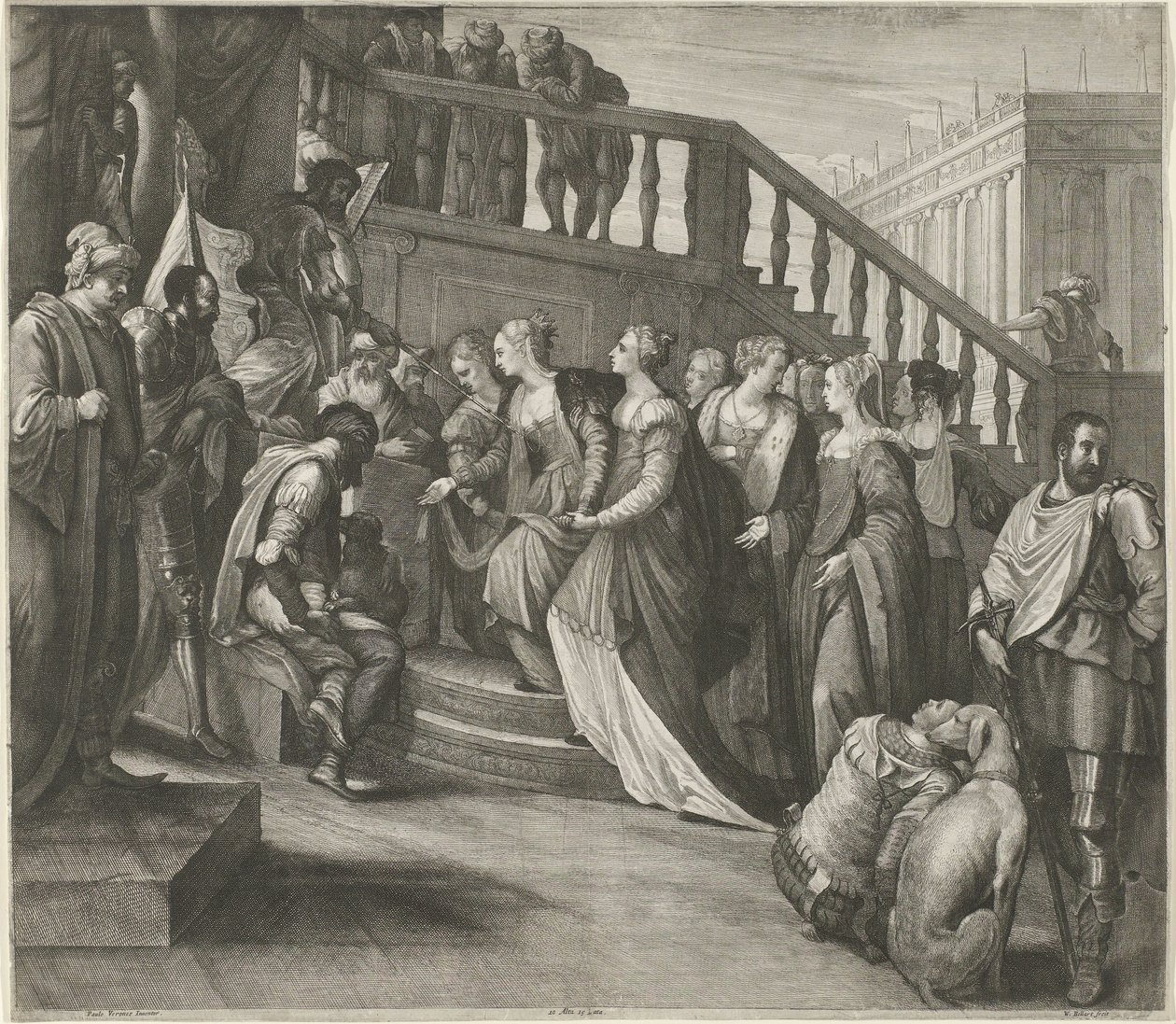 Ester ennen Ahasverusta tekijältä Wenceslaus Hollar