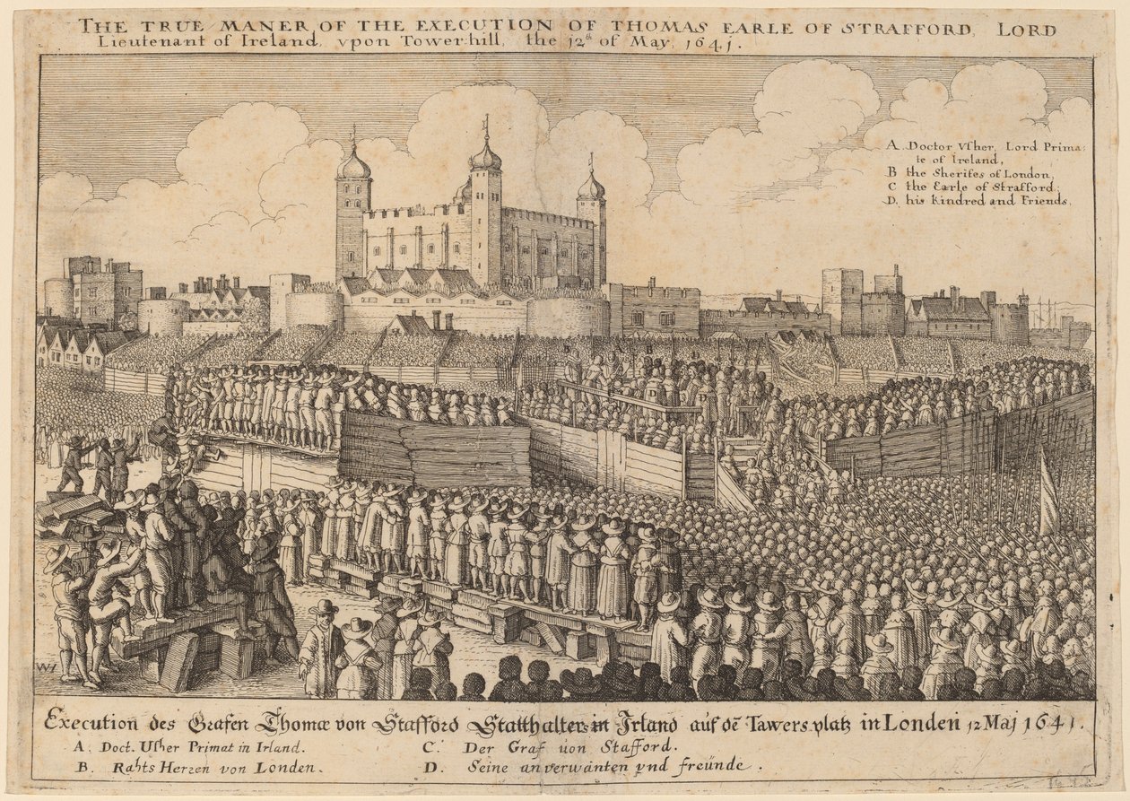 Thomas Wentworthin teloitus tekijältä Wenceslaus Hollar