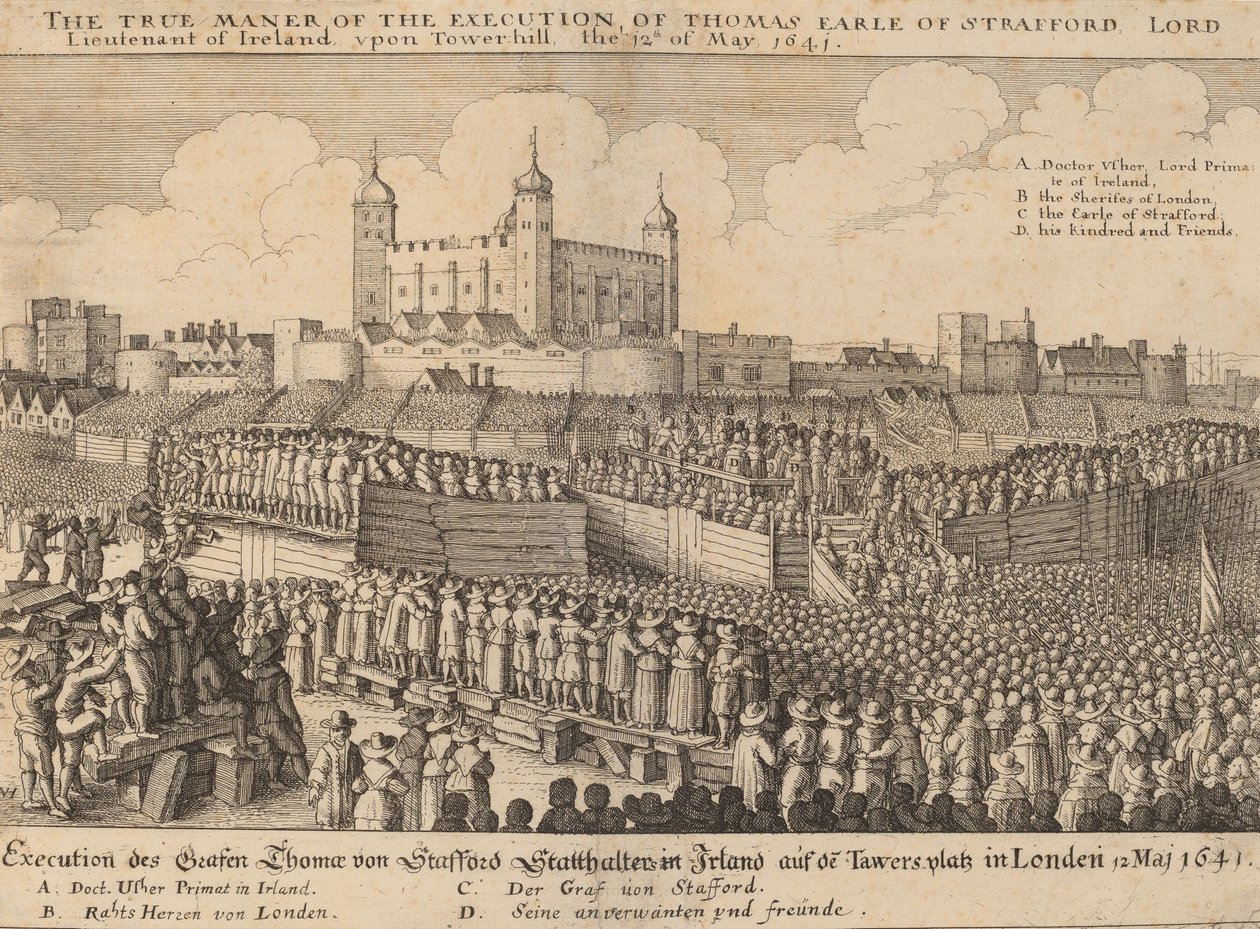 Thomas Wentworthin teloitus, 1641. tekijältä Wenceslaus Hollar