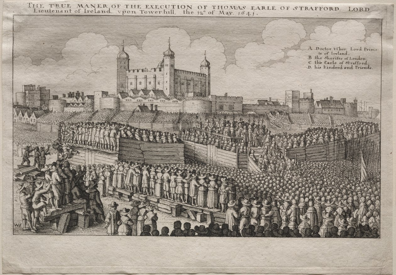 Earl of Straffordin teloitus tekijältä Wenceslaus Hollar