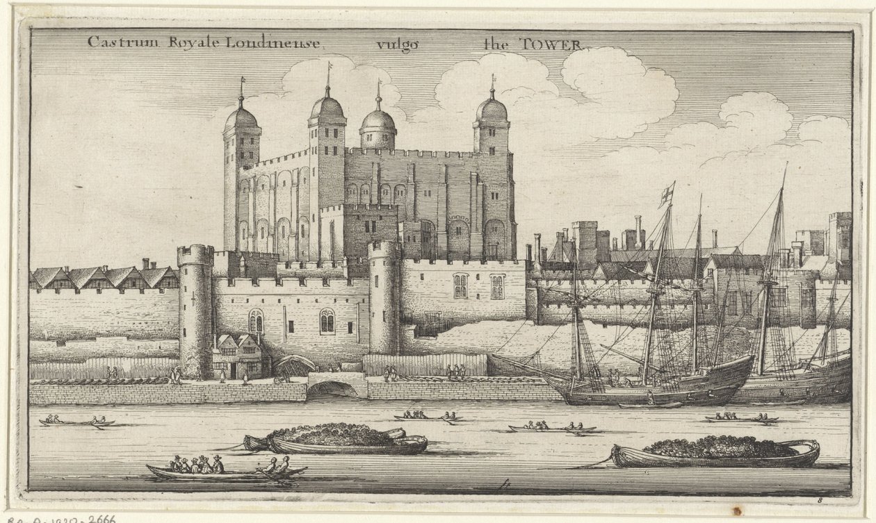 Näkymä Lontoon Towerista tekijältä Wenceslaus Hollar