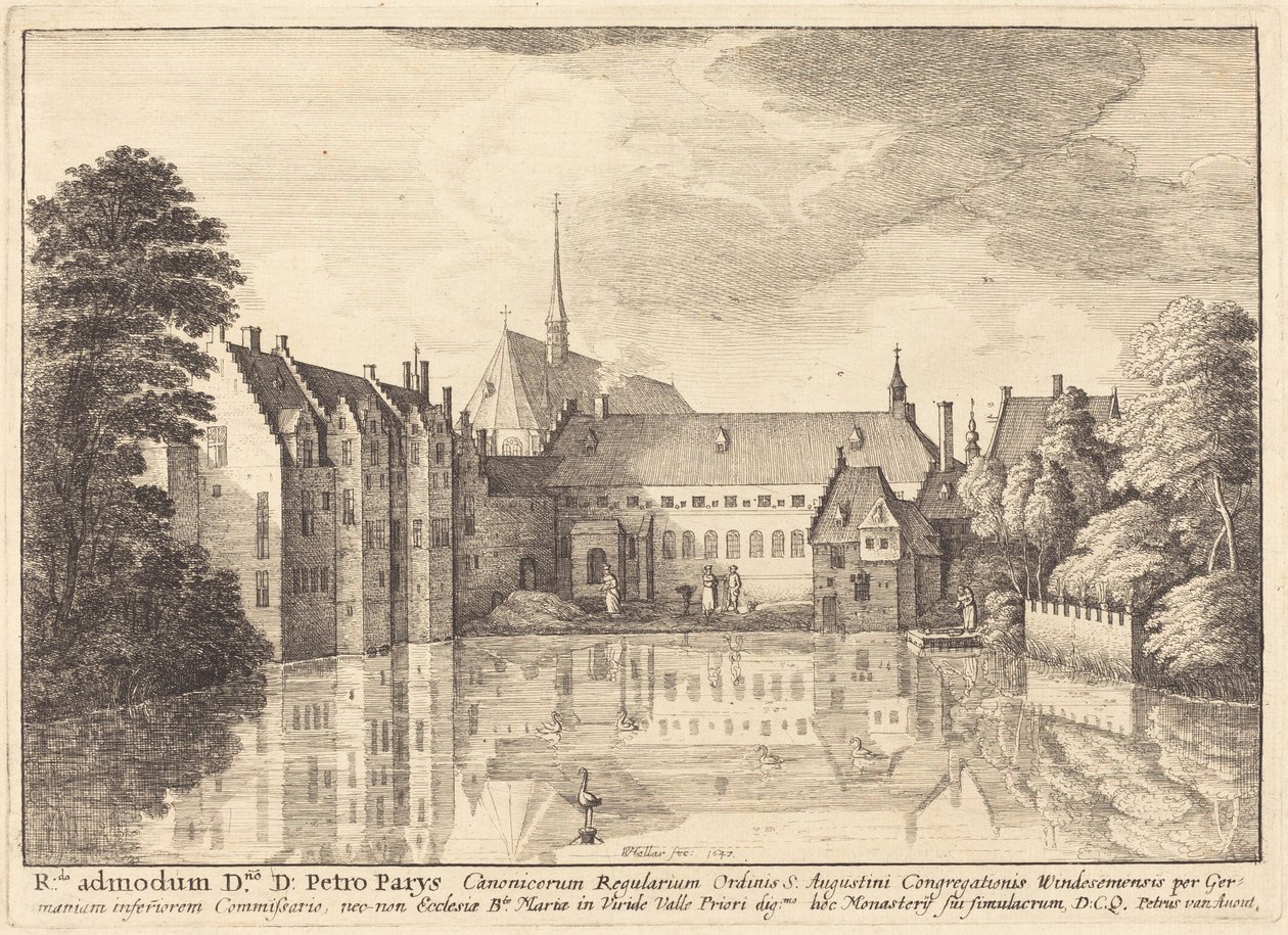 Groenendaelin luostari tekijältä Wenceslaus Hollar
