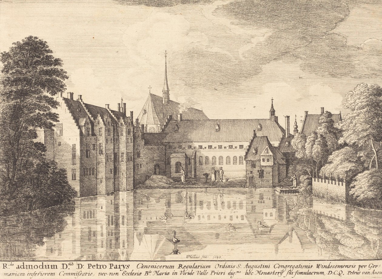 Groenendael Abbey, 1647. tekijältä Wenceslaus Hollar