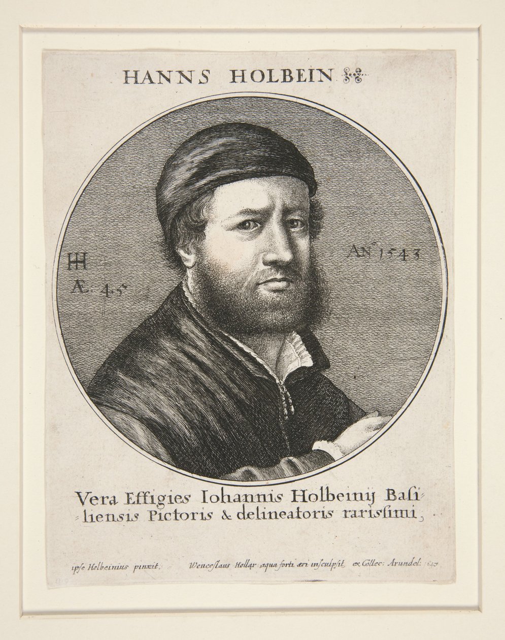 Hans Holbein nuorempi (1497/8–1543) tekijältä Wenceslaus Hollar