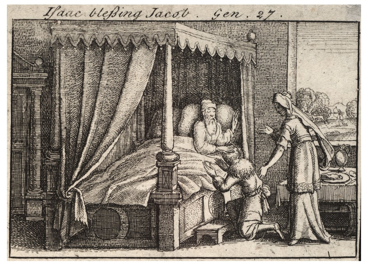 Iisak siunaa Jaakobin. Valtio 2 tekijältä Wenceslaus Hollar