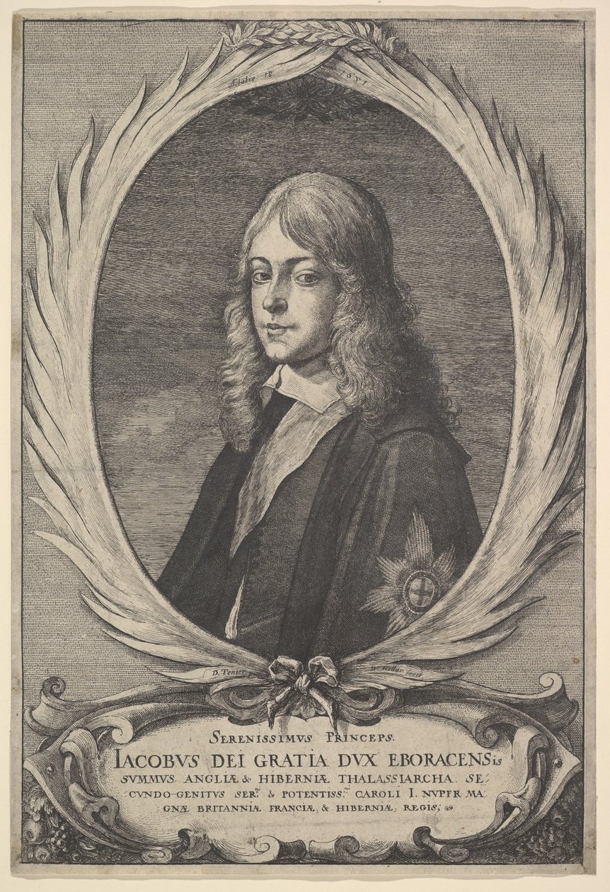 James, Yorkin herttua, 1651. tekijältä Wenceslaus Hollar