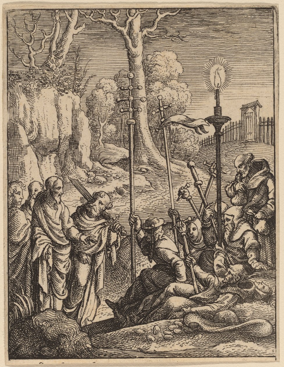 Jeesus kohtaa vastustajansa tekijältä Wenceslaus Hollar