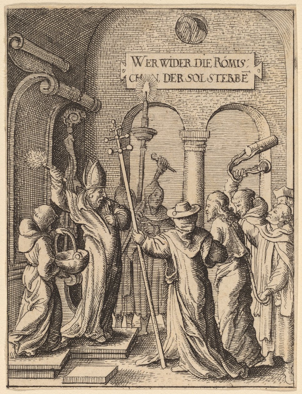 Jeesus ennen Kaifasta tekijältä Wenceslaus Hollar