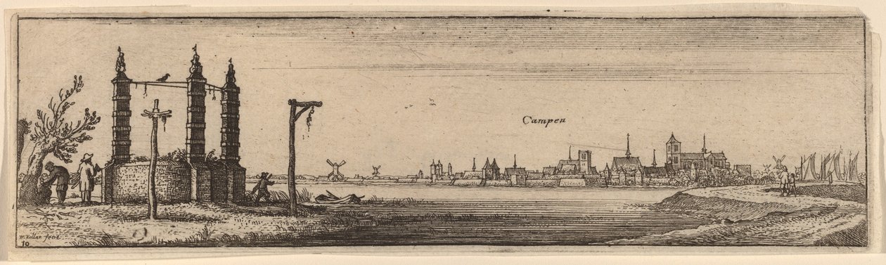 Taistelu tekijältä Wenceslaus Hollar