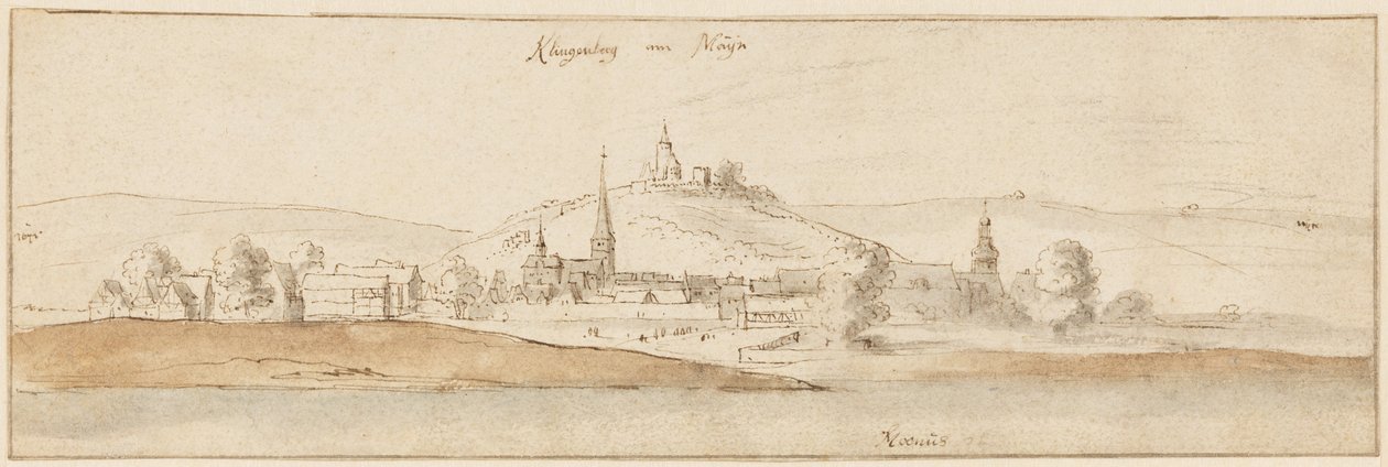 Klingenberg am Main tekijältä Wenceslaus Hollar