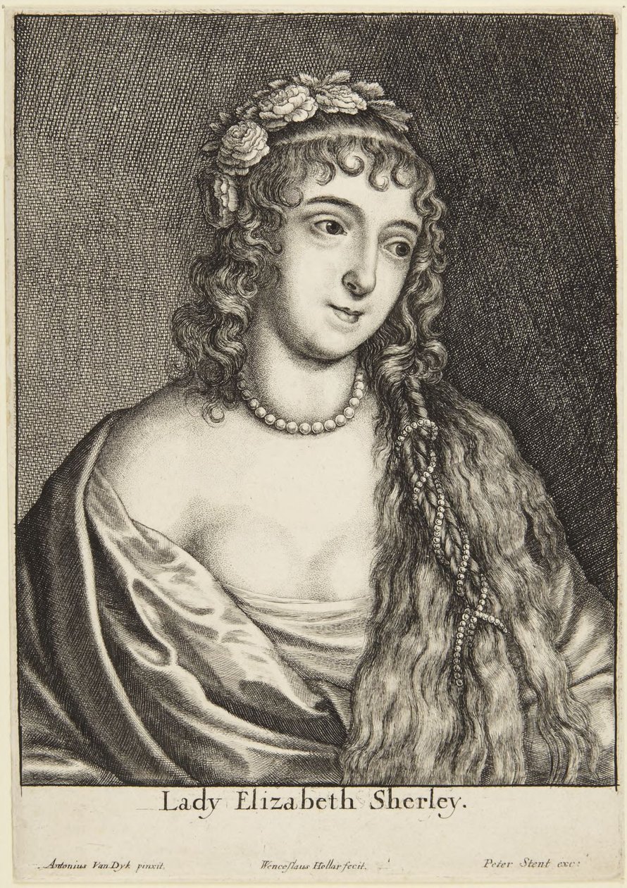 Lady Elizabeth Sherley tekijältä Wenceslaus Hollar
