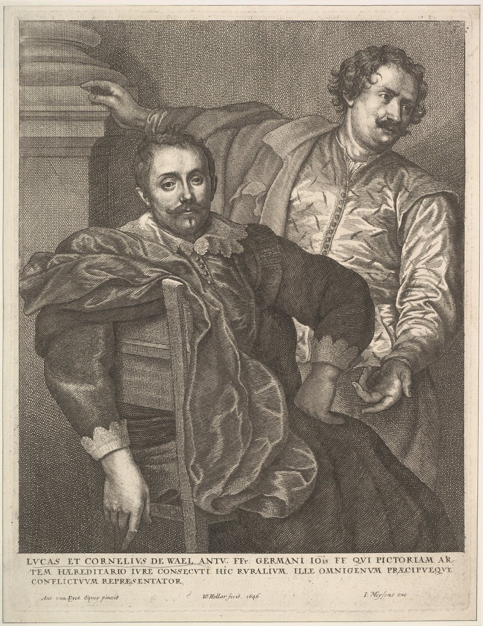 Lucas ja Cornelius van Wael, 1646. tekijältä Wenceslaus Hollar