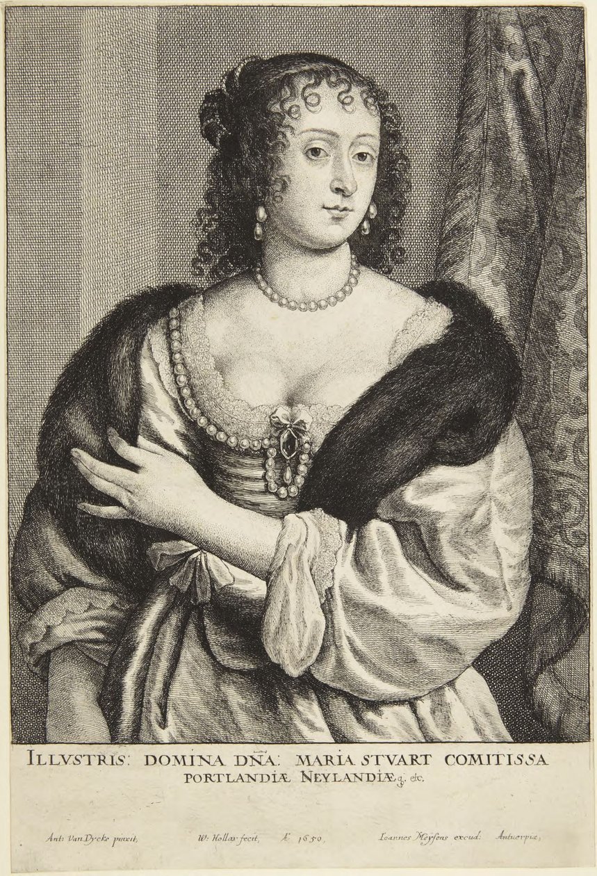 Maria Stuart tekijältä Wenceslaus Hollar