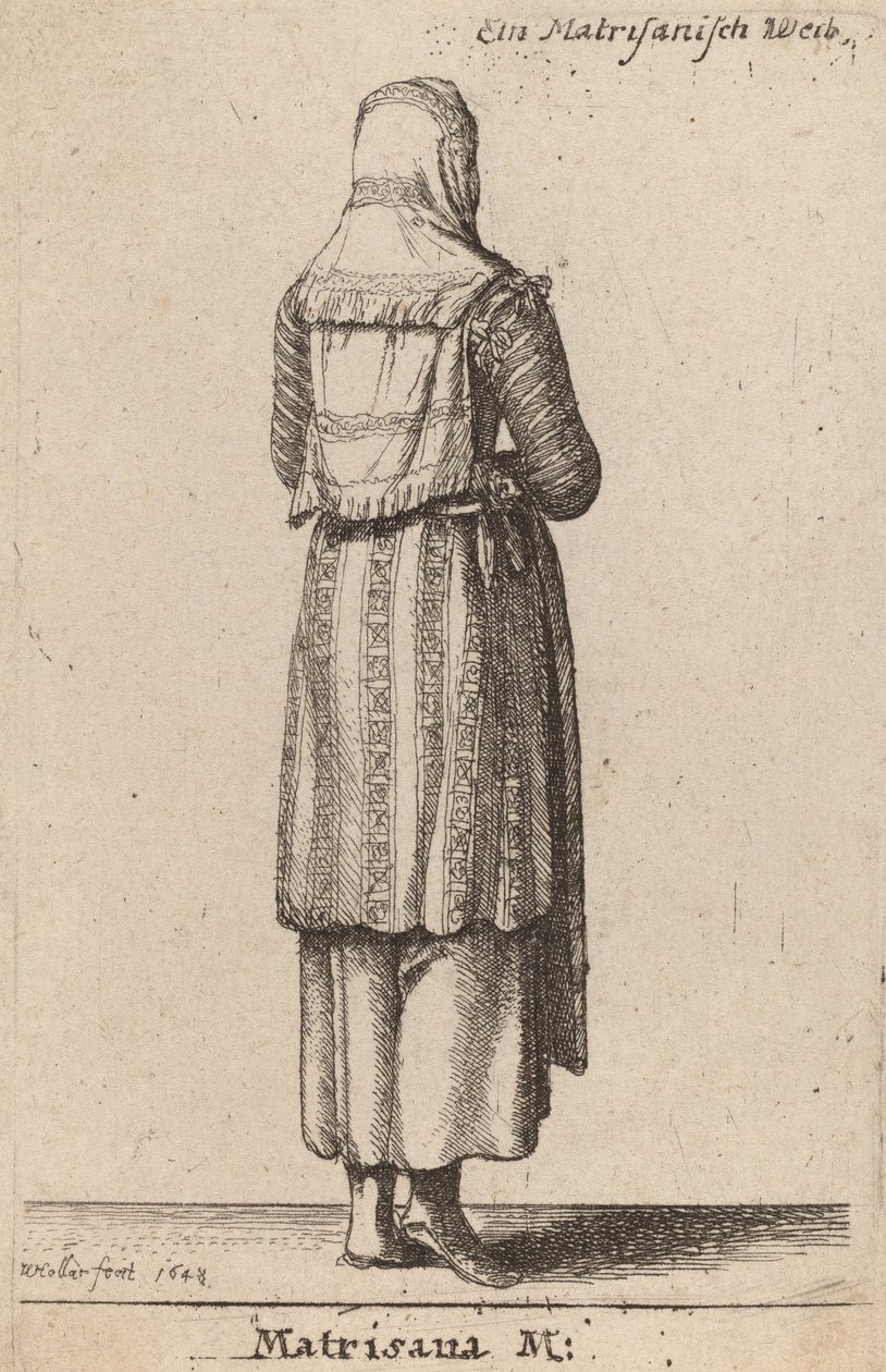 Matrisana M., 1648. tekijältä Wenceslaus Hollar
