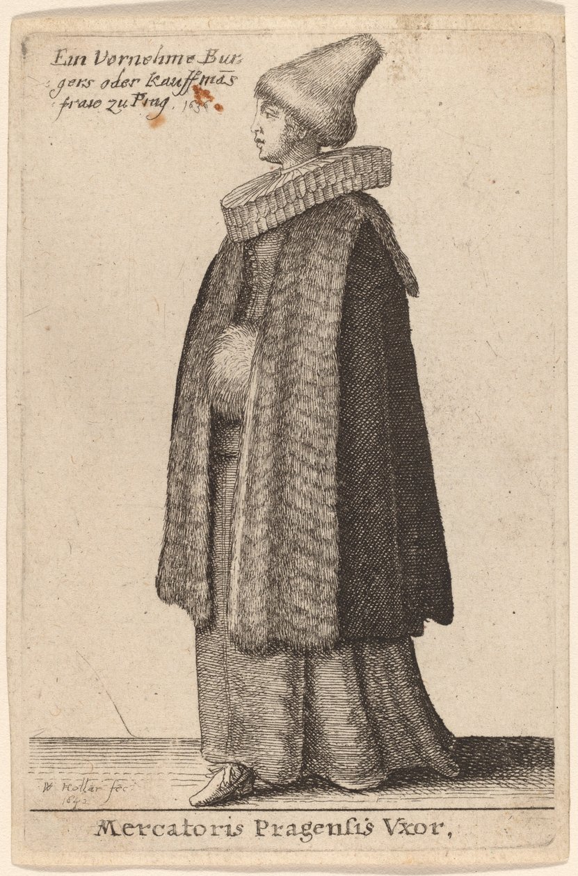 Prahan kauppiaan vaimo tekijältä Wenceslaus Hollar