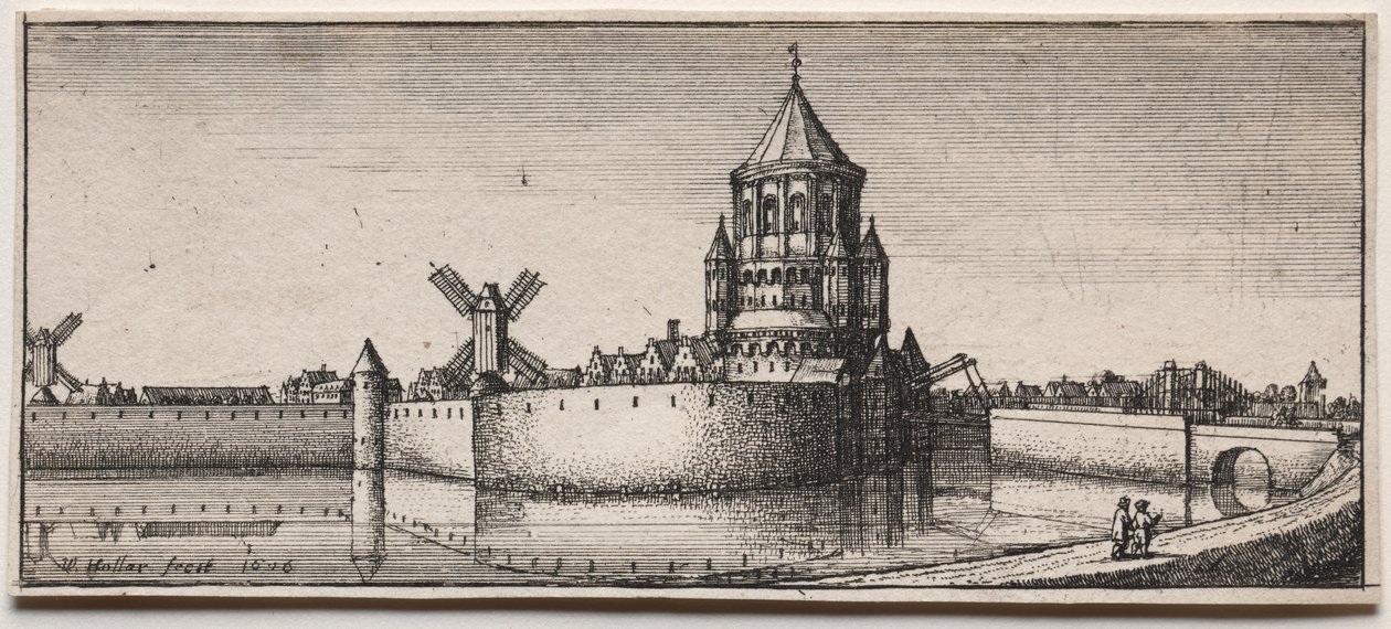 Vallihauta kaupungin portti tekijältä Wenceslaus Hollar