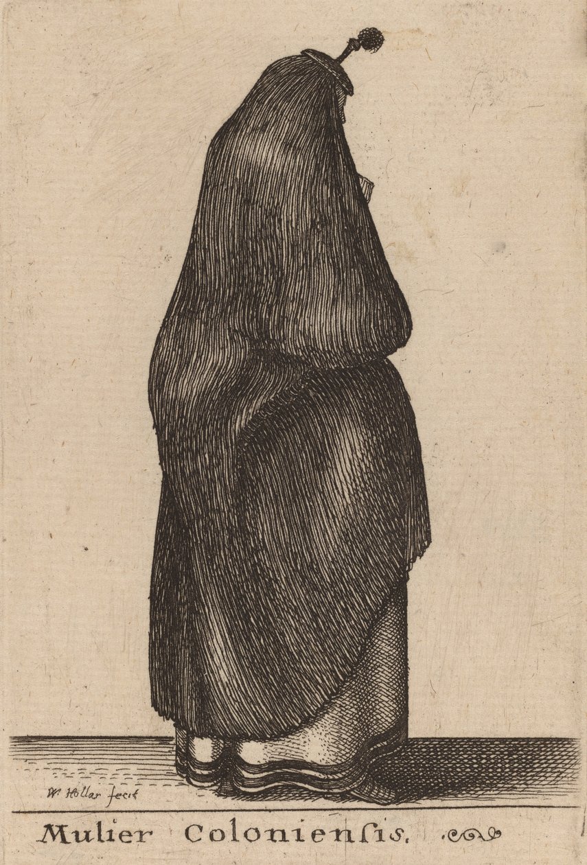 Kölnin nainen. tekijältä Wenceslaus Hollar