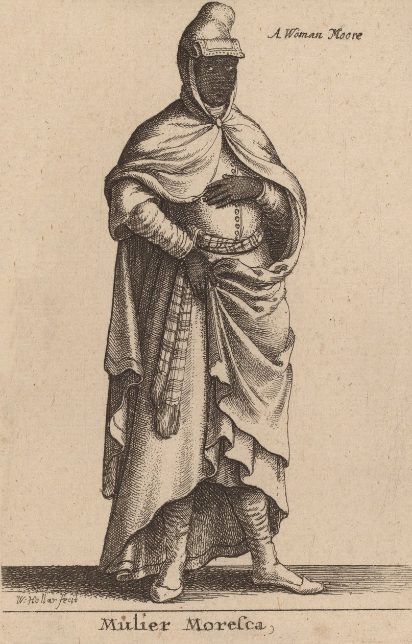 Mulier Moresca. tekijältä Wenceslaus Hollar