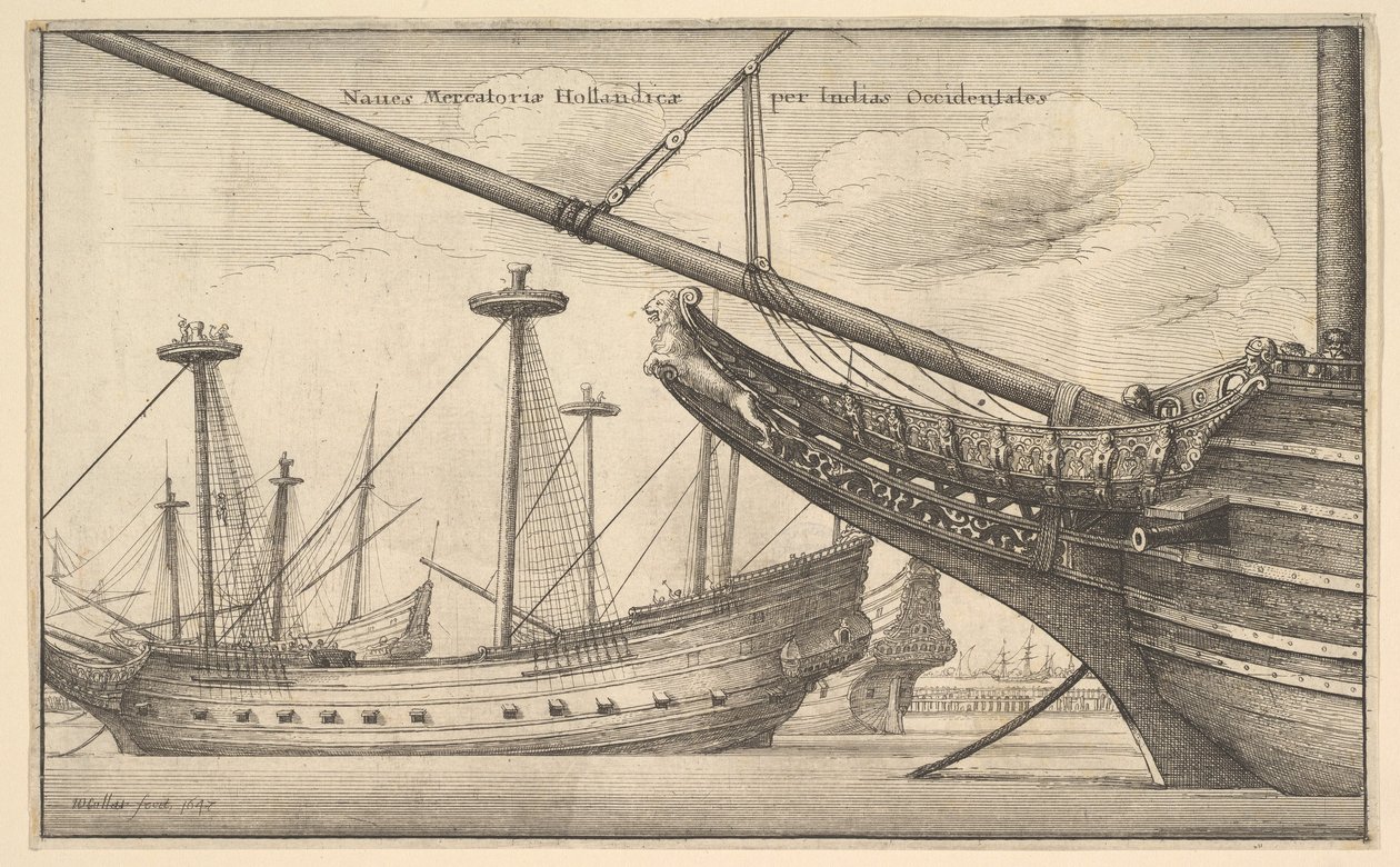 Hollantilainen Länsi-Intialainen, 1647 tekijältä Wenceslaus Hollar