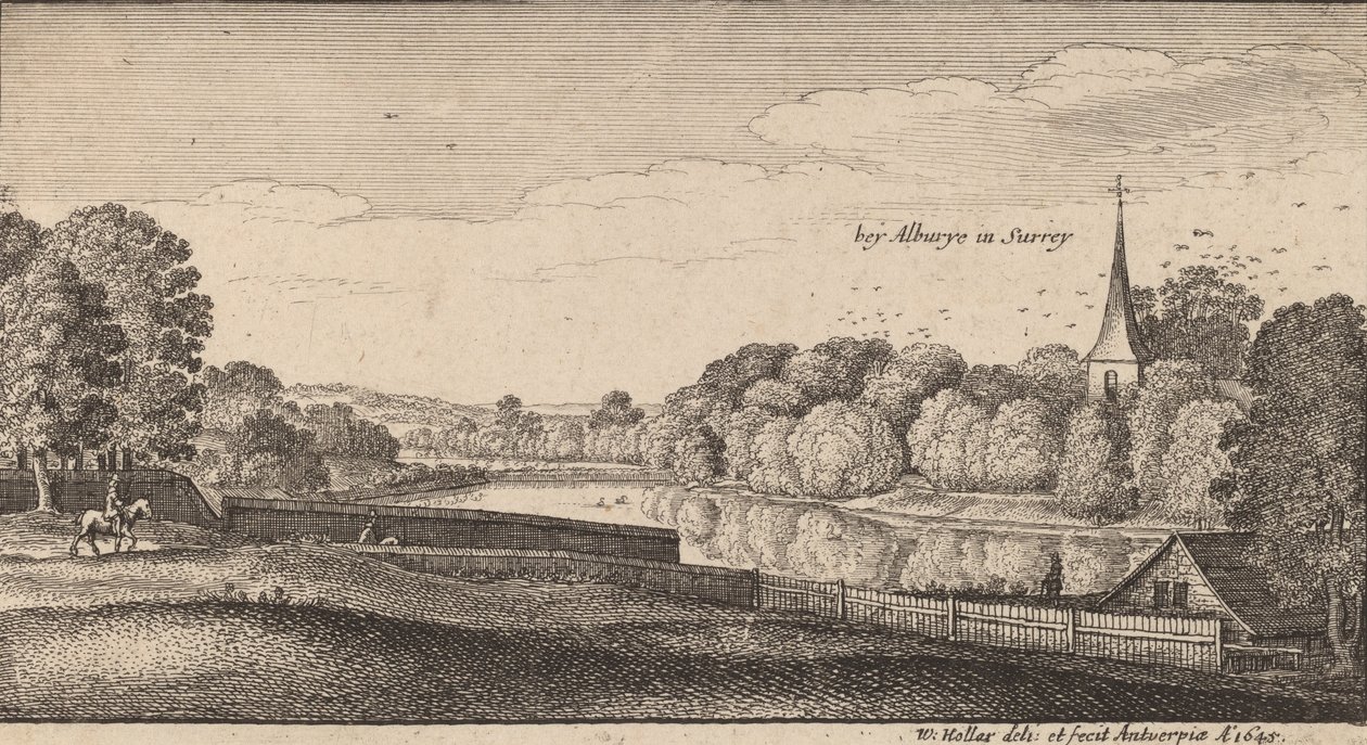 Alburyn lähellä, 1645. tekijältä Wenceslaus Hollar