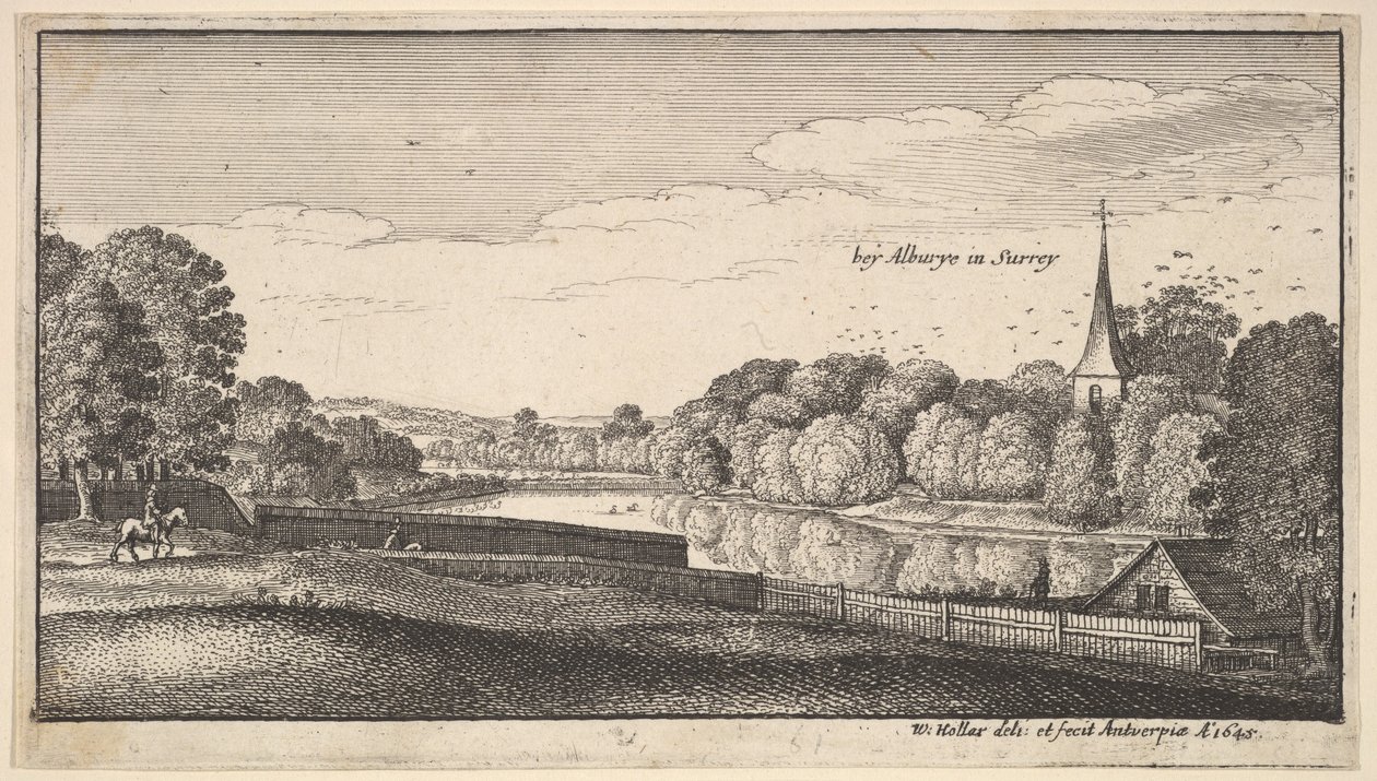 Alburyn lähellä, 1645. tekijältä Wenceslaus Hollar