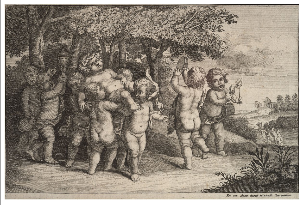 Yhdeksän pientä poikaa tekijältä Wenceslaus Hollar