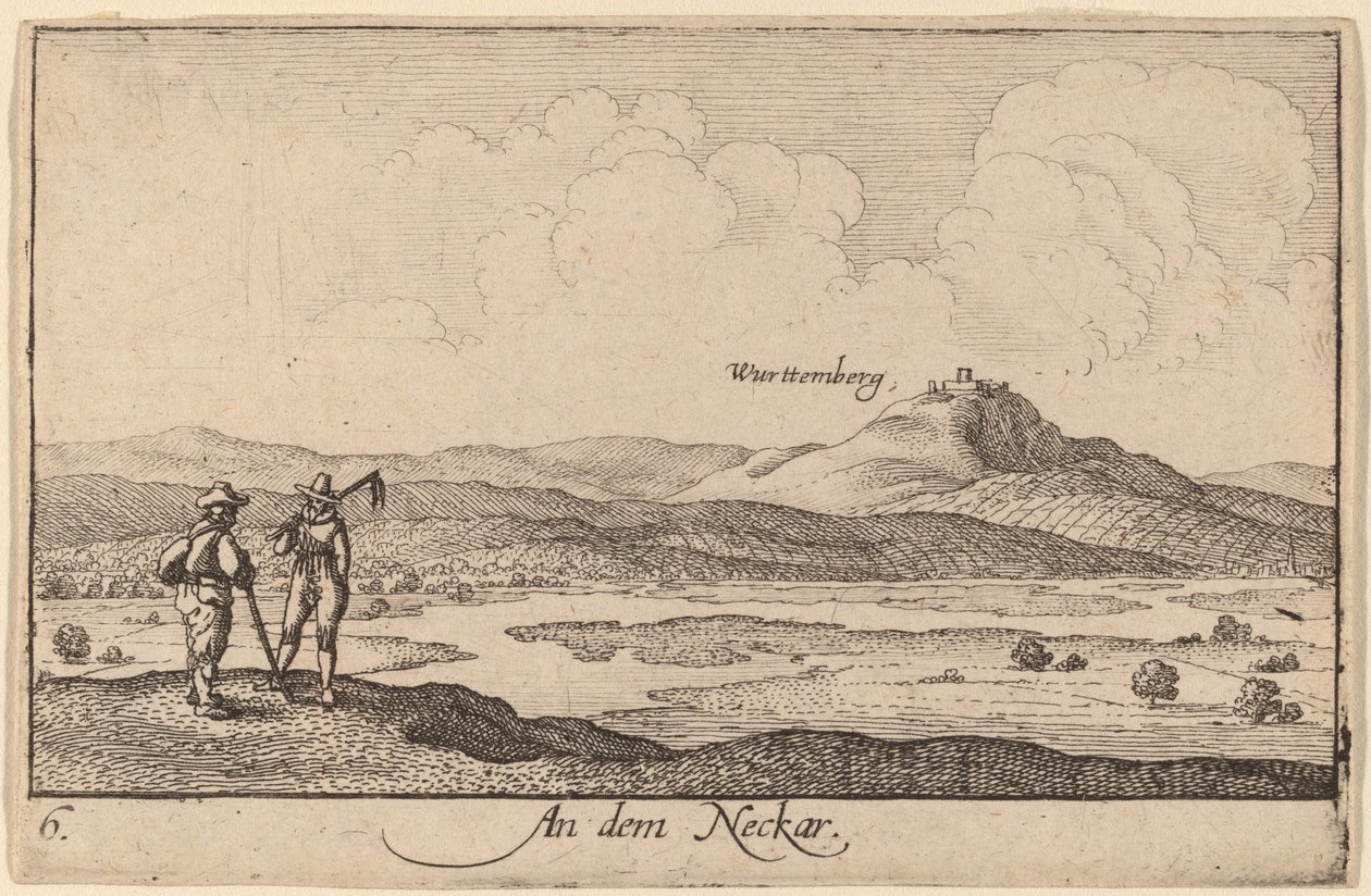 Neckarilla tekijältä Wenceslaus Hollar