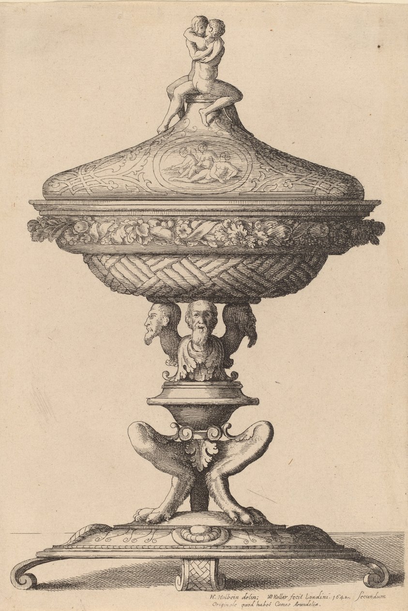 Koristeellinen pikari, 1642. tekijältä Wenceslaus Hollar