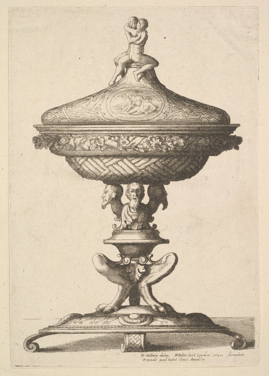 Koristeellinen pikari, 1642. tekijältä Wenceslaus Hollar