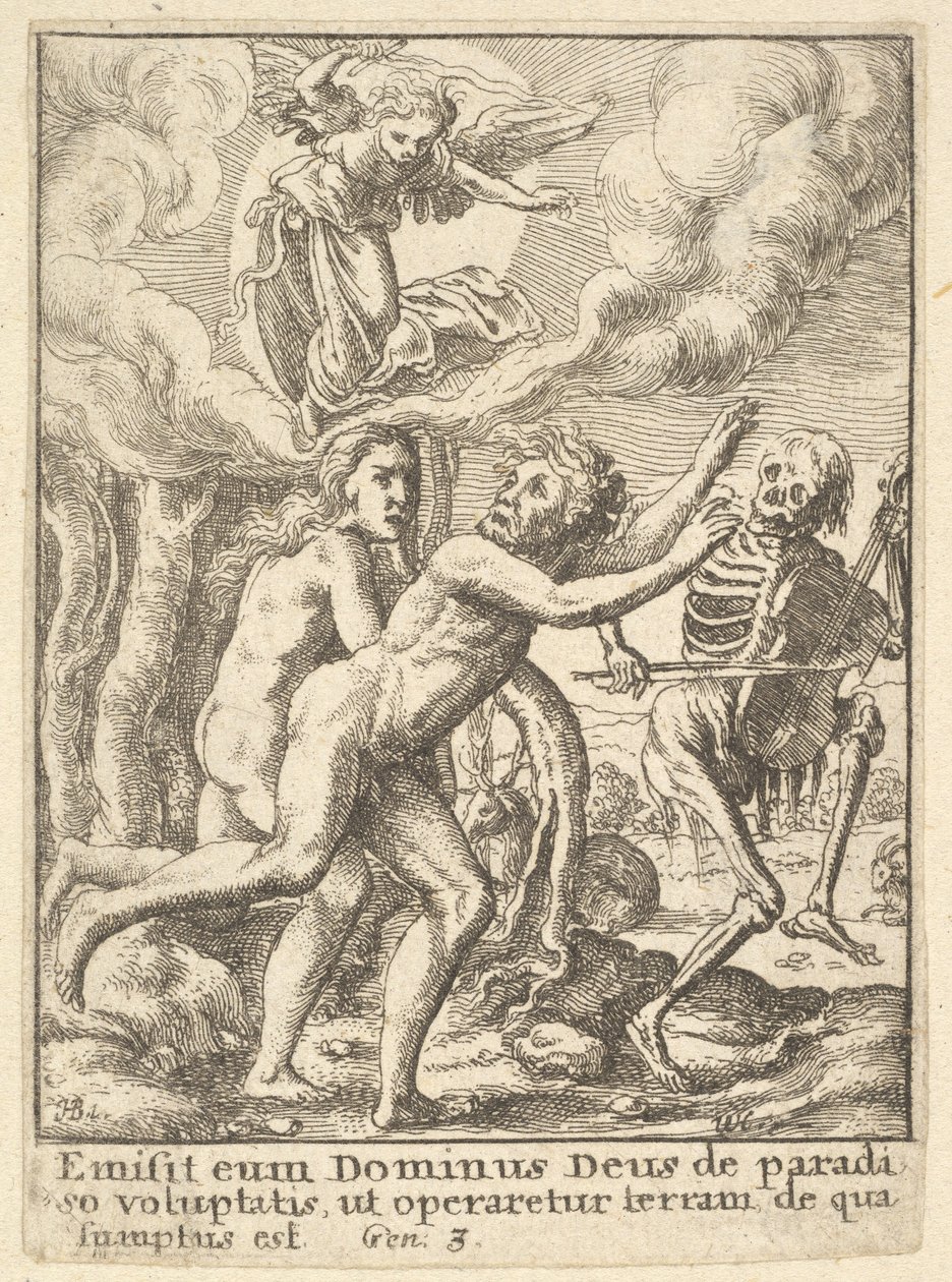 Kadonnut paratiisi, Kuolemantanssista, 1651. tekijältä Wenceslaus Hollar