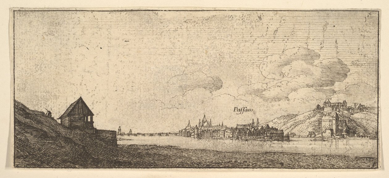Passau, 1652-77. tekijältä Wenceslaus Hollar