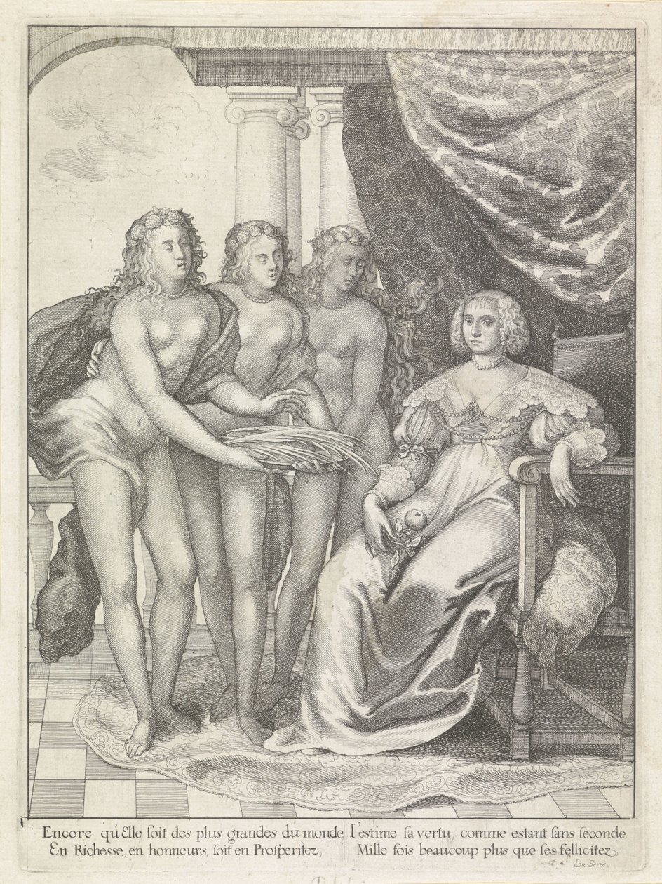 Amalia van Solmsin muotokuva tekijältä Wenceslaus Hollar