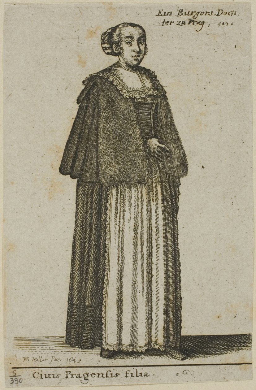 Prahan tyttö tekijältä Wenceslaus Hollar