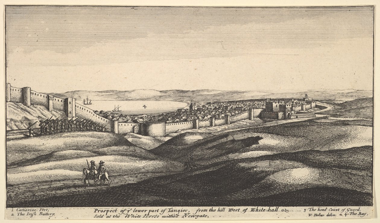 Tangerin alaosan mahdollisuus, n. 1670. tekijältä Wenceslaus Hollar