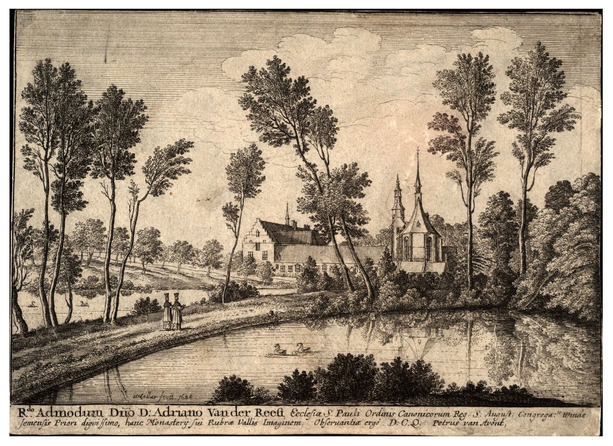 Rothendaelin luostari. Valtio 1 tekijältä Wenceslaus Hollar