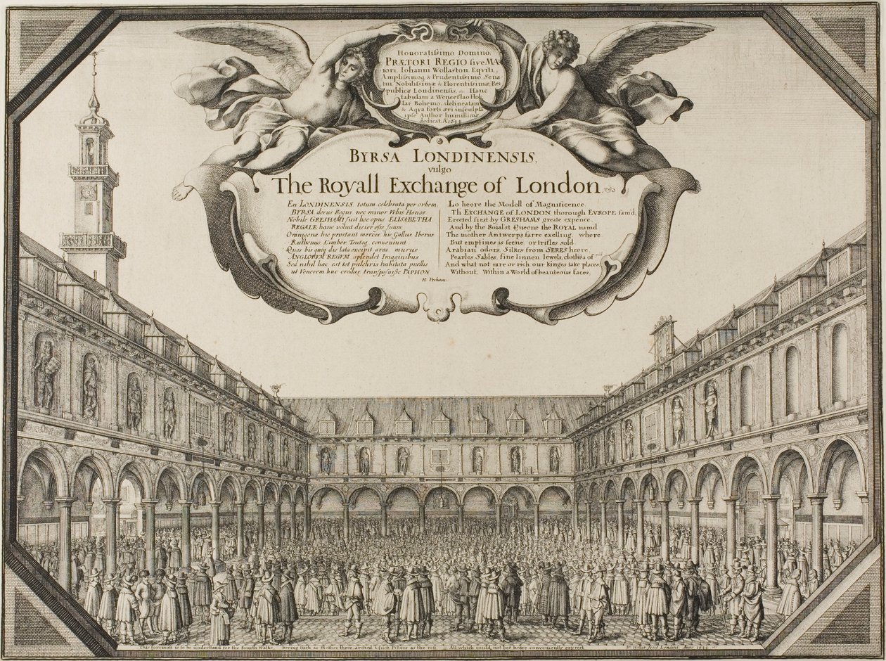 Kuninkaallinen vaihto tekijältä Wenceslaus Hollar