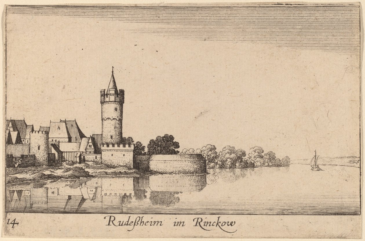 Rudesheim tekijältä Wenceslaus Hollar