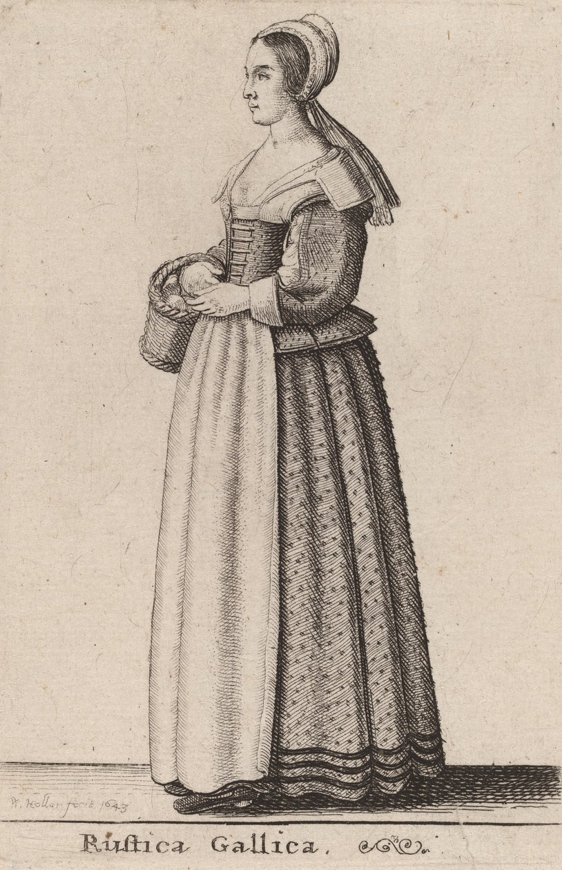 Ranskan maaseutu, 1643. tekijältä Wenceslaus Hollar