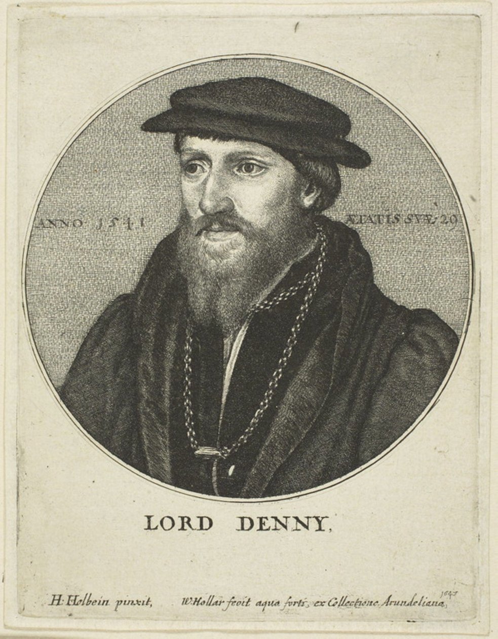 Sir Anthony Denny tekijältä Wenceslaus Hollar