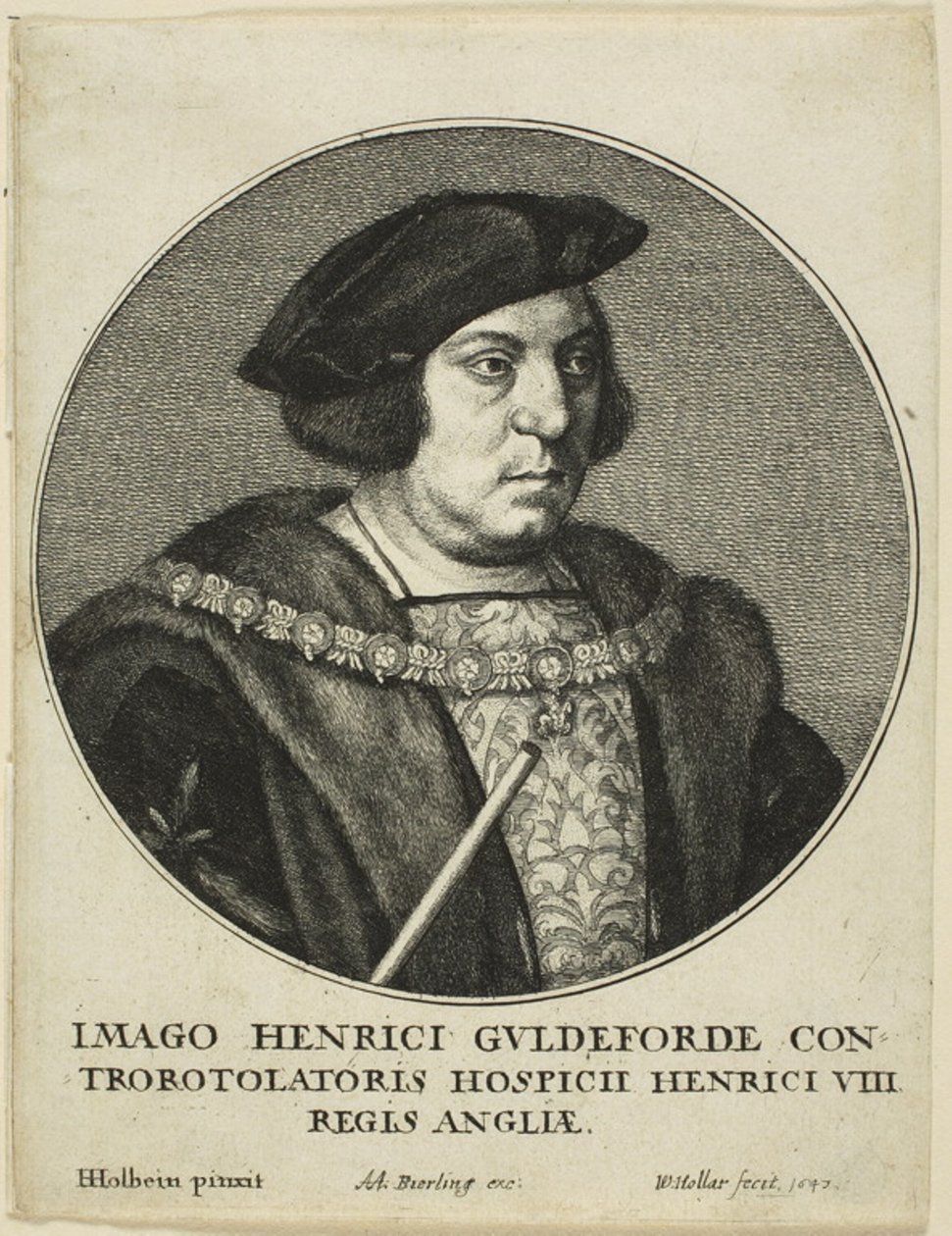 Sir Henry Guildford tekijältä Wenceslaus Hollar