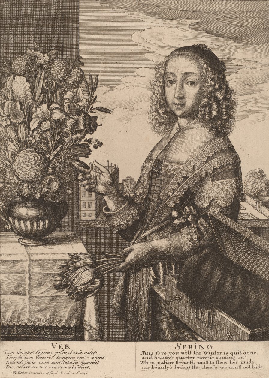 Kevät, 1641. tekijältä Wenceslaus Hollar