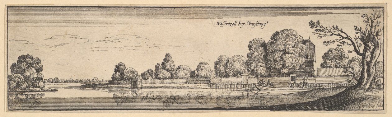 Strasbourg: Toll House, 1625-77. tekijältä Wenceslaus Hollar