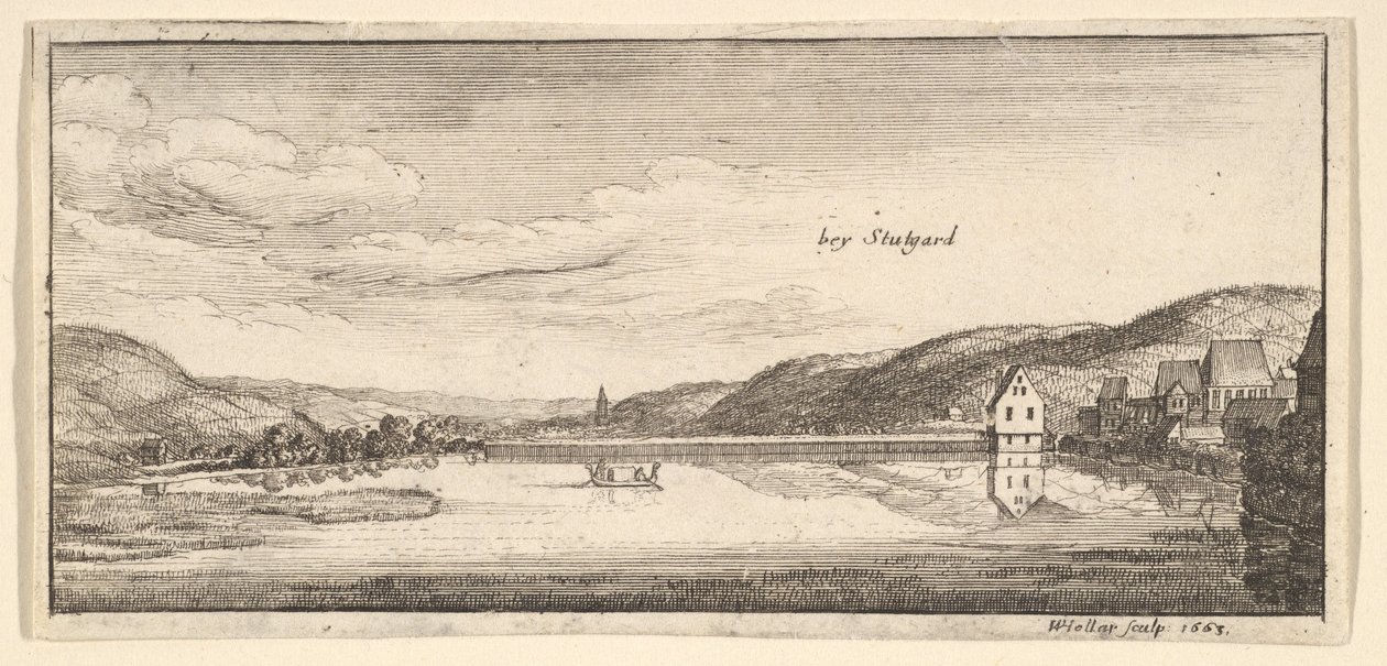 Stuttgart: Järvi, 1663-65. tekijältä Wenceslaus Hollar